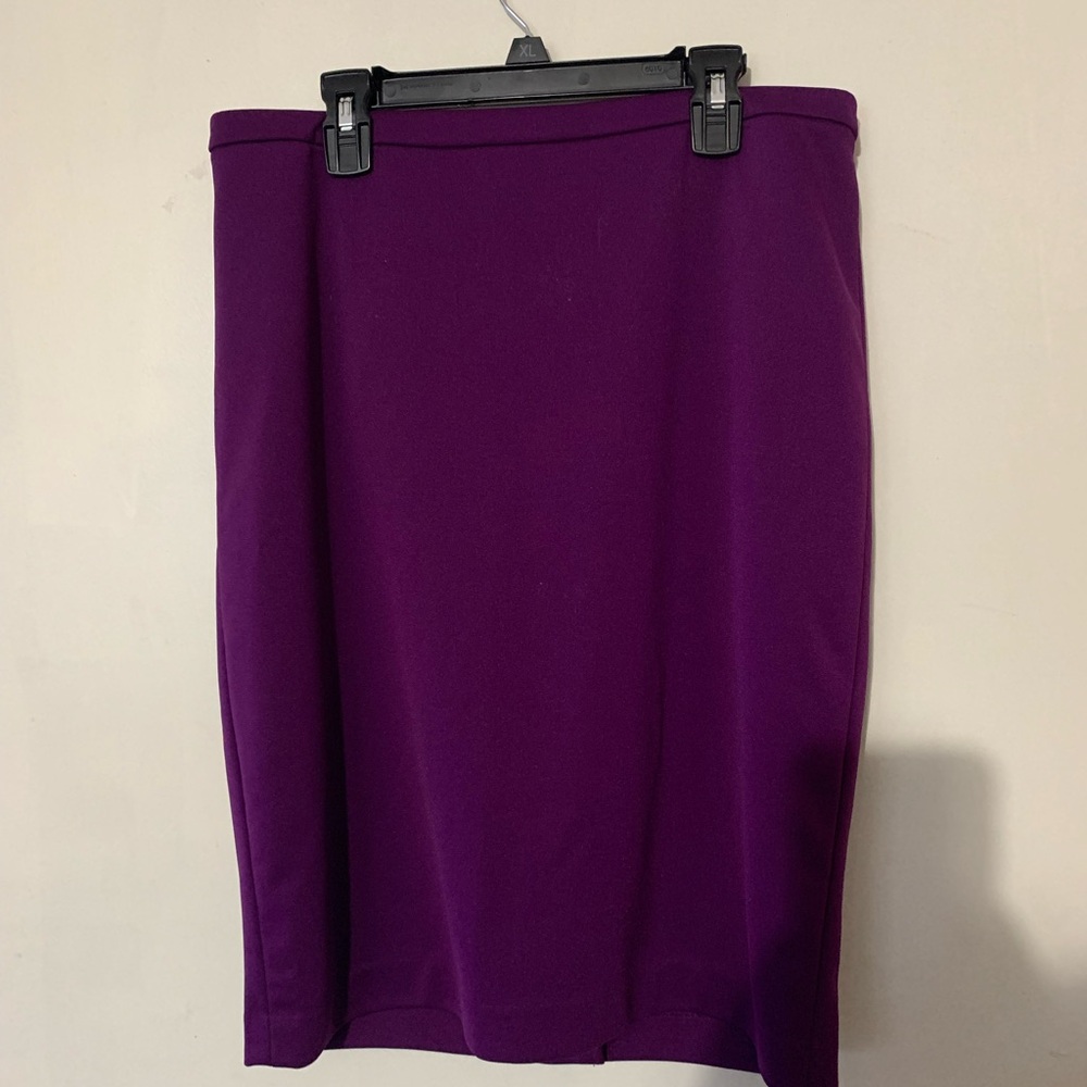 The Limited Deep Purple Pencil Skirt